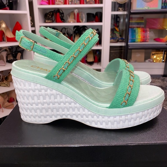 NWT CHANEL wedges, 41 - Picture 3 of 10